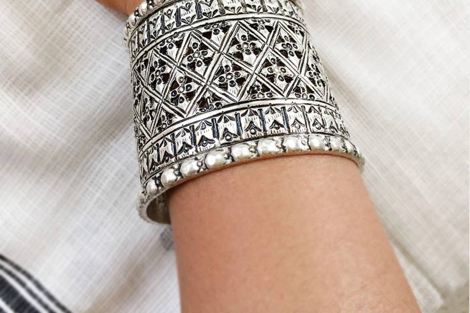 Silver Tribal Kada