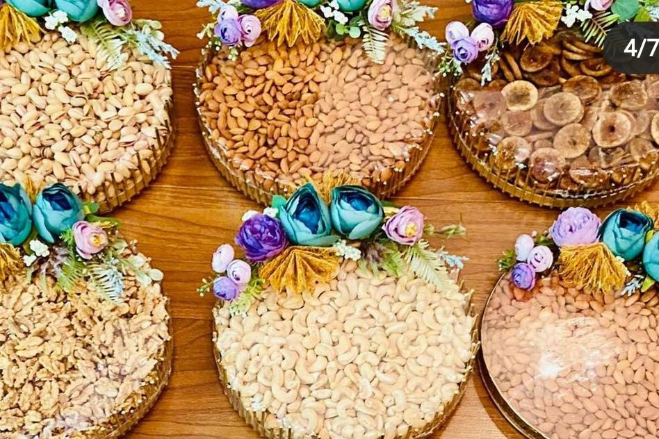 Dry fruits platters