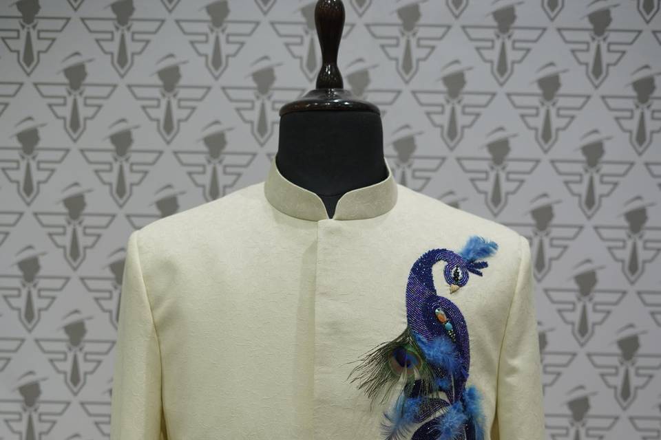 Peacock work Bandhgala