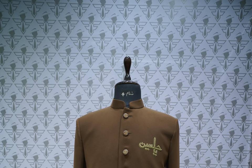 Royal Achkan embroibery