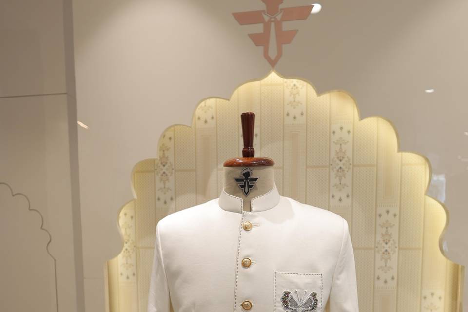 Butterfly Bandhgalas suit