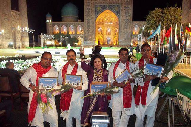 Getting awarded at Grand Prix for her Sufi performance