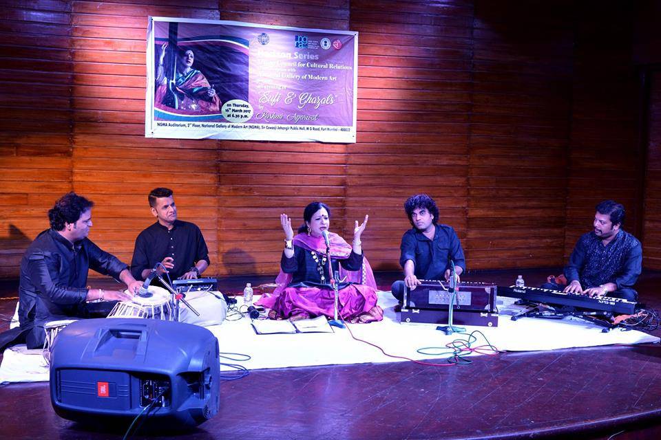 Performing at her Sufi Concert