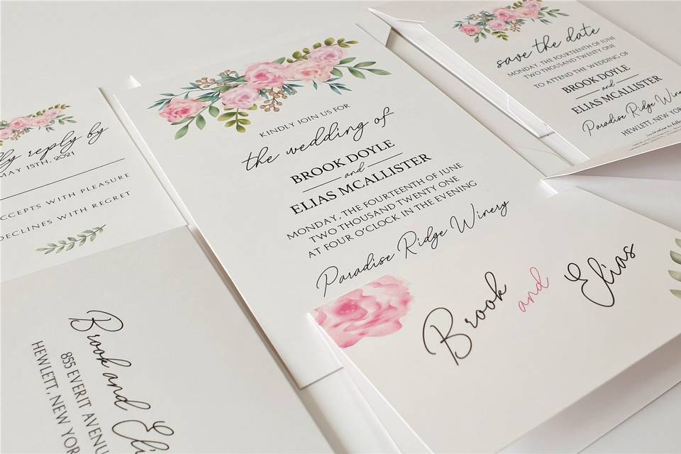 Peony Fall - Sheen Invitations