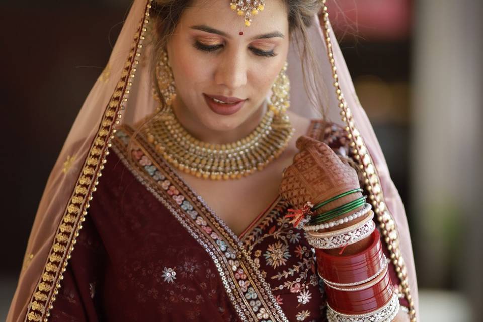 Punjabi wedding makeup