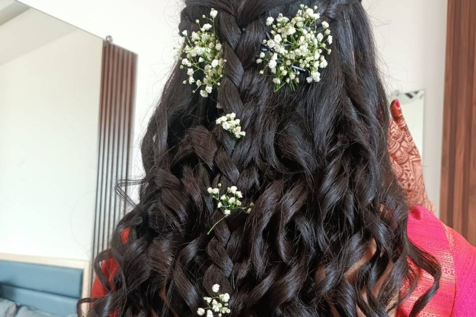 Engagement hairdo