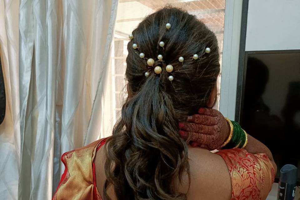 Engagement trendy hairdo