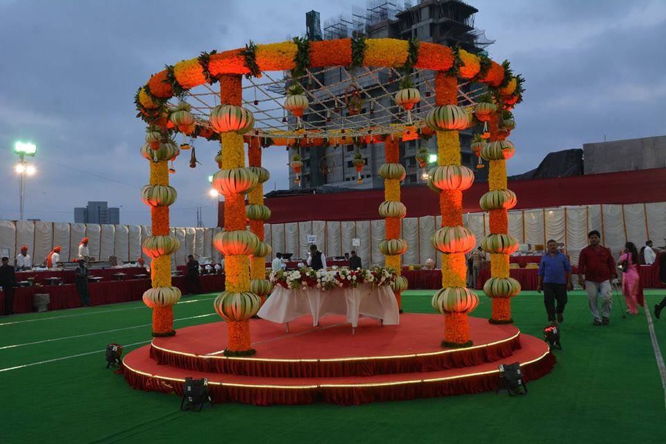 Mandap setup