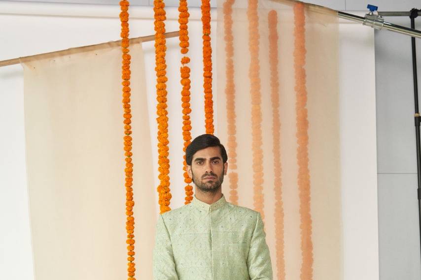 Sage Green Sherwani