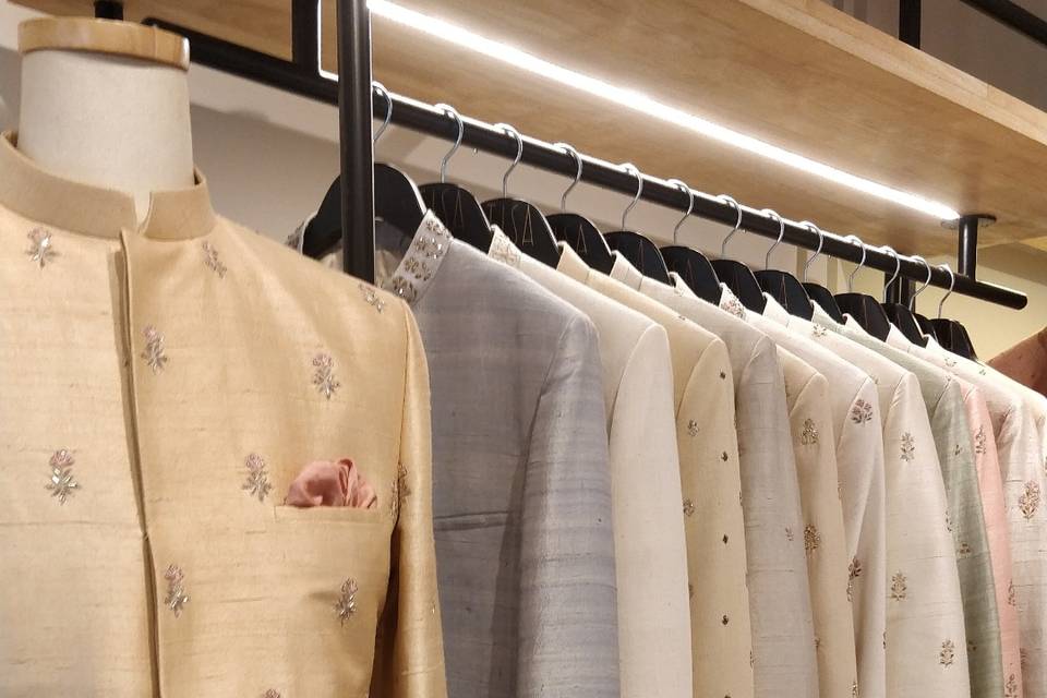 Sherwani collection in-store