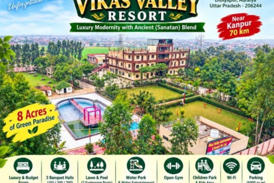 All over Resort by drone