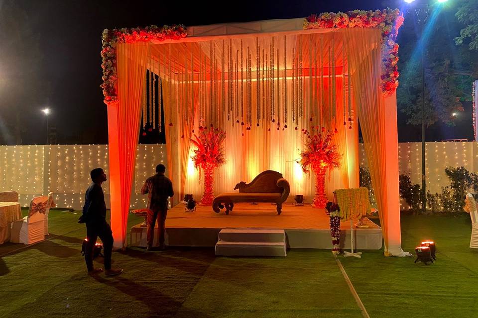 Mandap setup