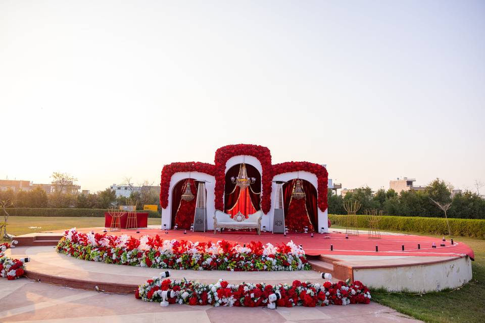 Wedding stage decoration