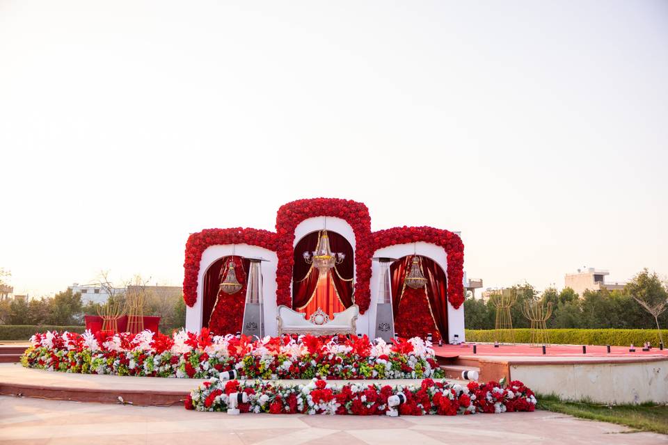 Wedding stage decoration