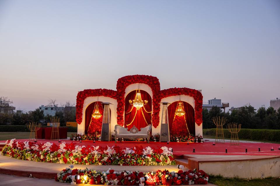 Wedding stage decoration