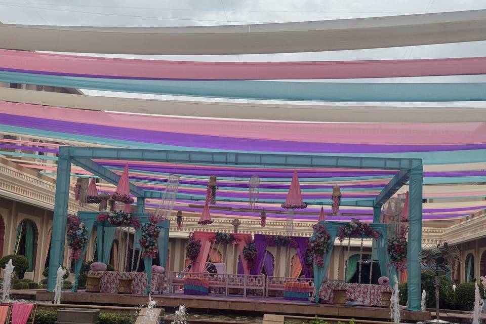 Pestal mehendi decor