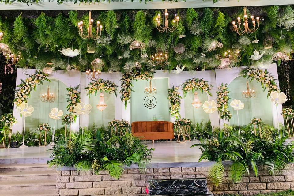 Reception stage decor