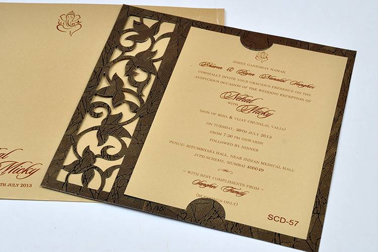 Wedding invitation card