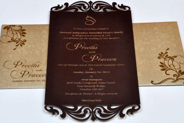 Wedding invitation card