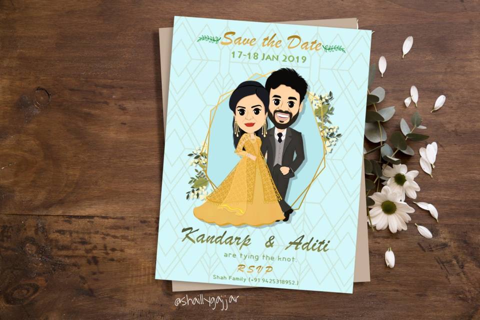 Wedding invitation card