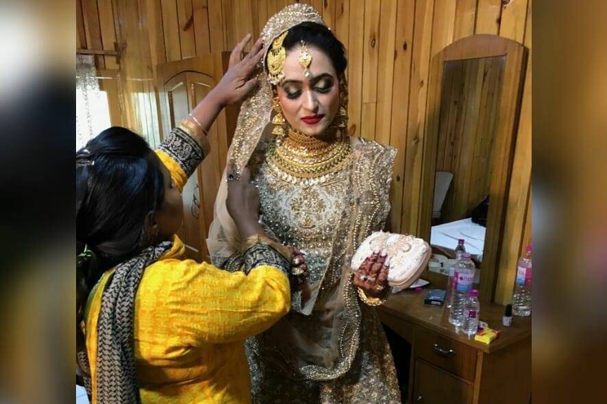 Bridal makeup