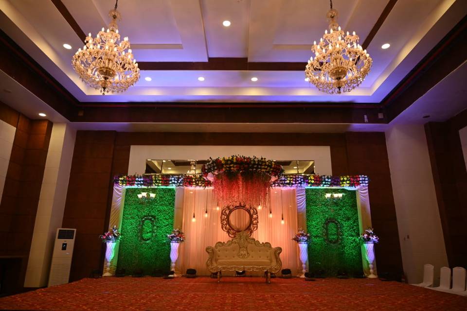 Elegant reception stage