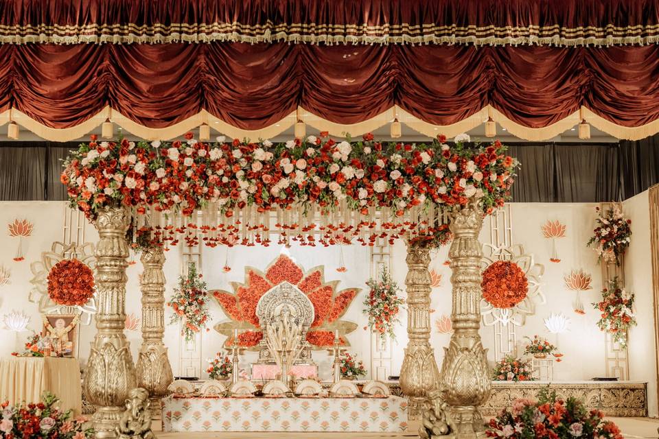 Hindu wedding stage