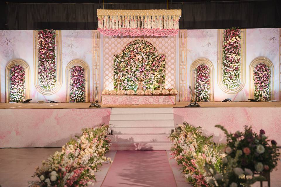 Hindu wedding stage