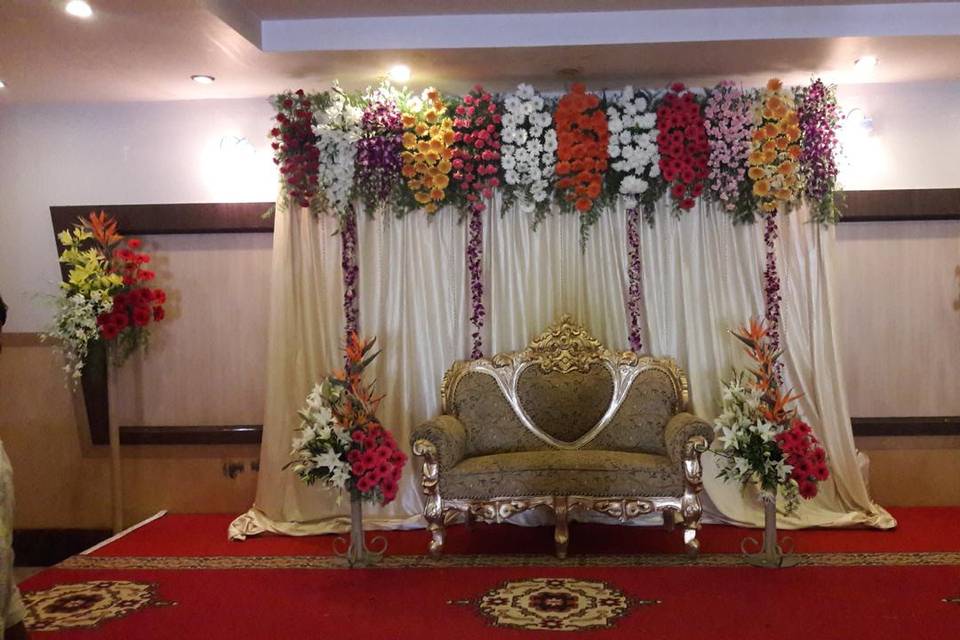 Stage floral decor