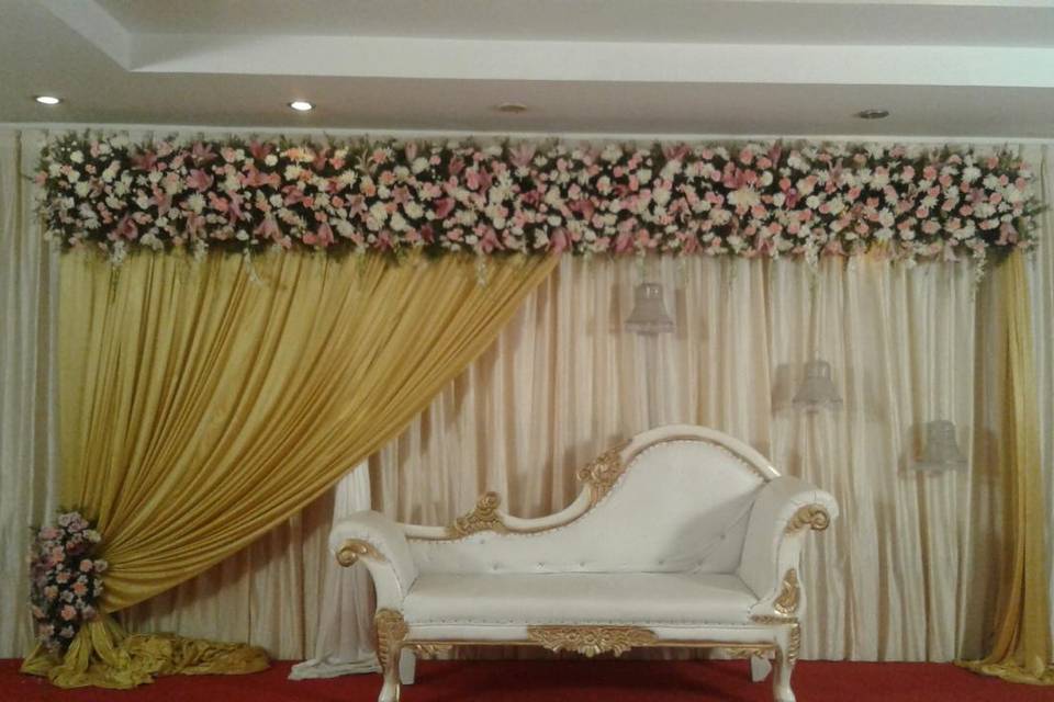 Stage floral decor