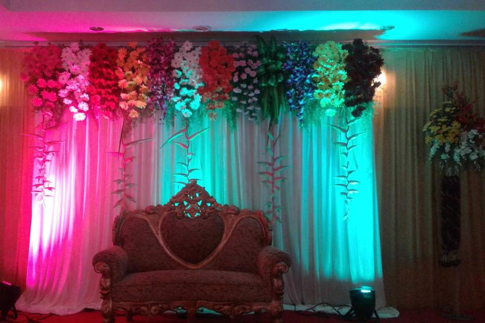 Stage floral decor