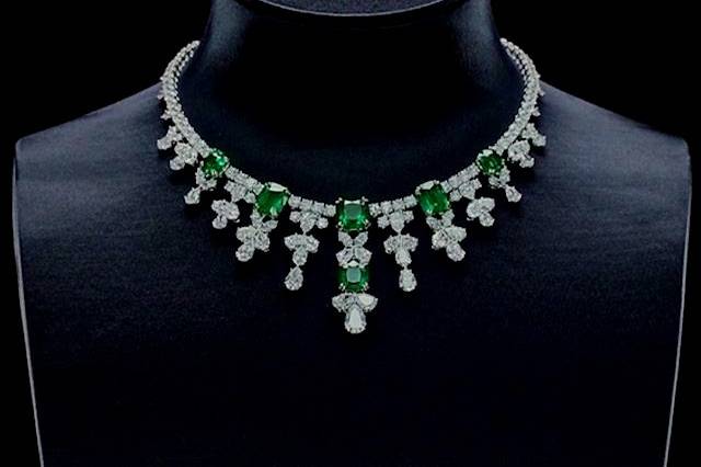 Bridal diamond necklace