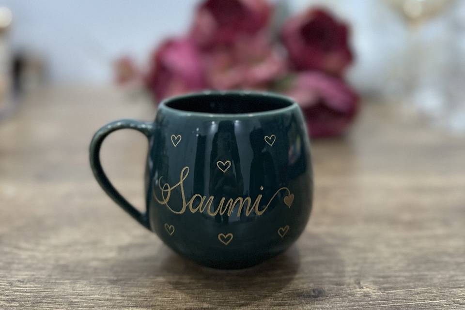 Engraved mugs