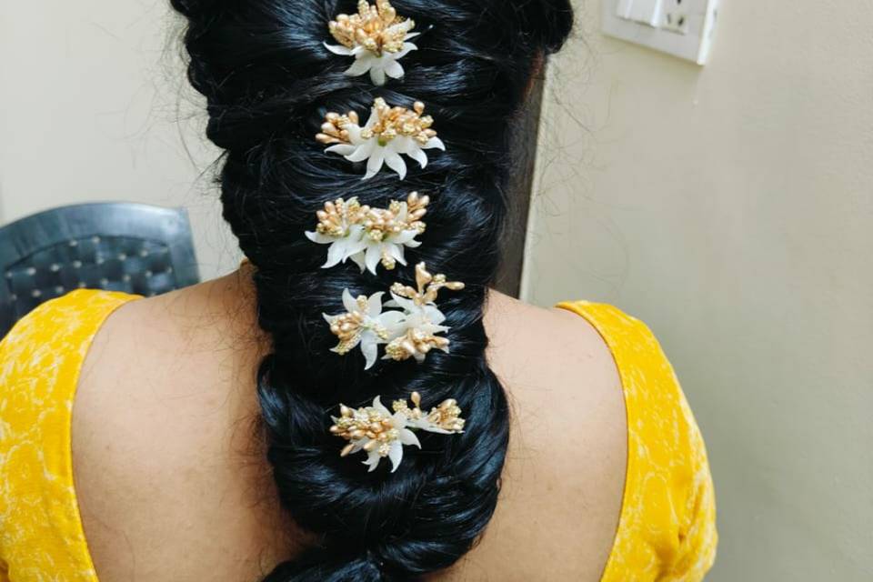 Reception hair style