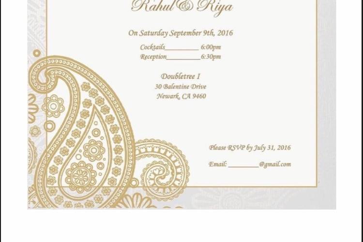 Digital wedding invitation