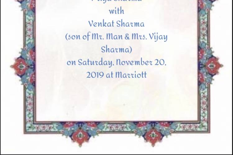 Digital wedding invitation