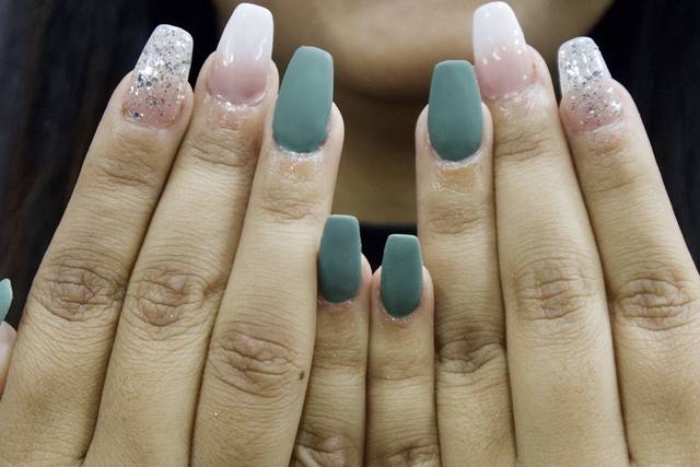 nail art | Nail salon design, Airbrush nails, Nail designs