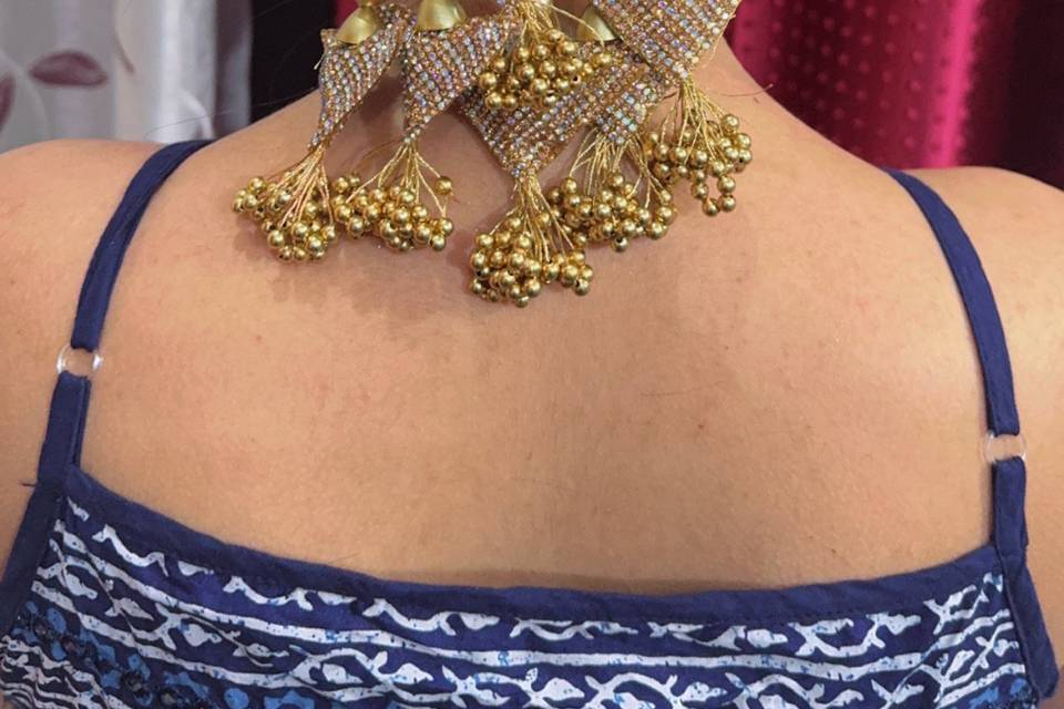Tassel hair bun