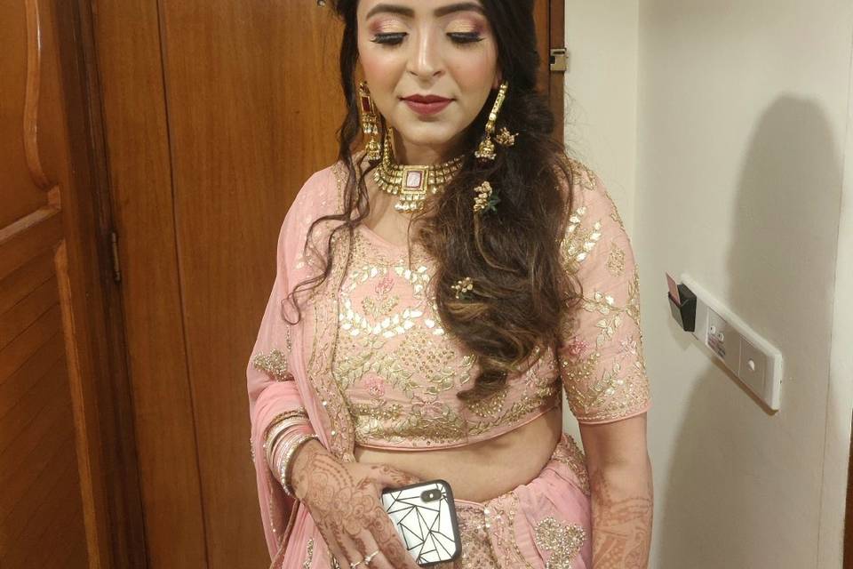 Reception bridal makeup