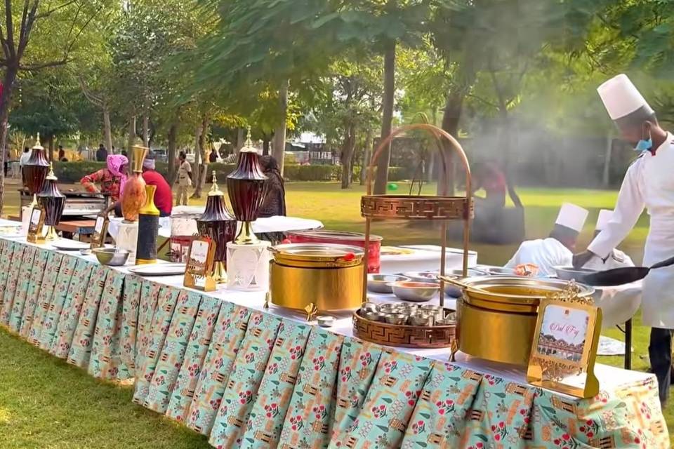 Catering setup