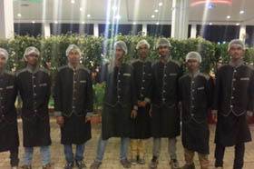 The catering staff