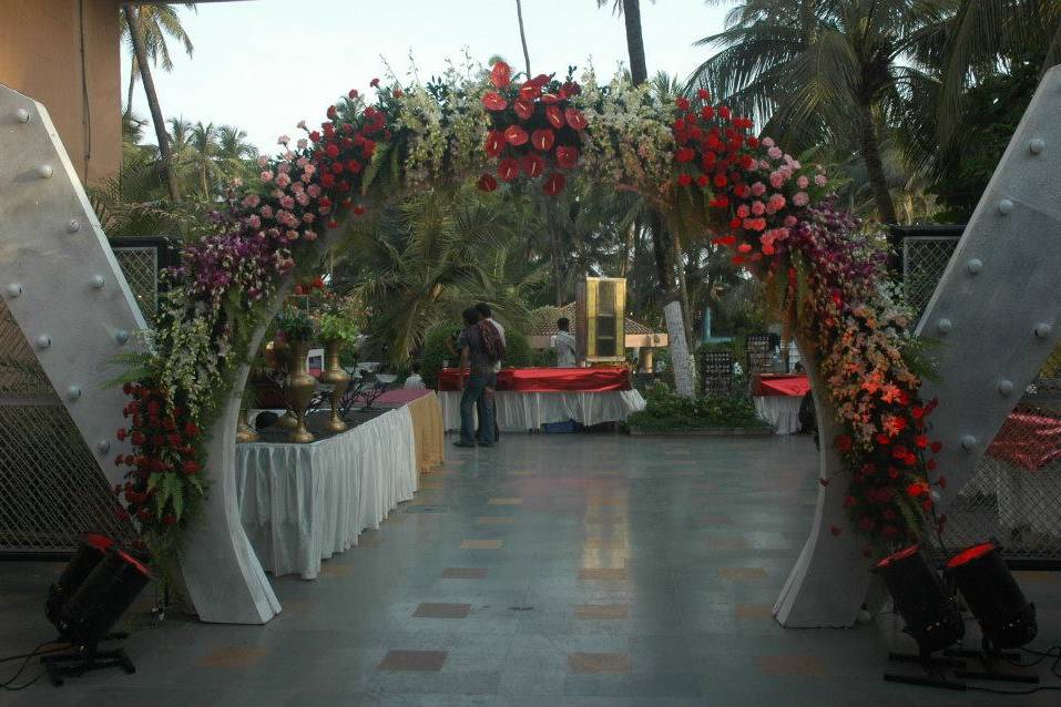 Floral entrance