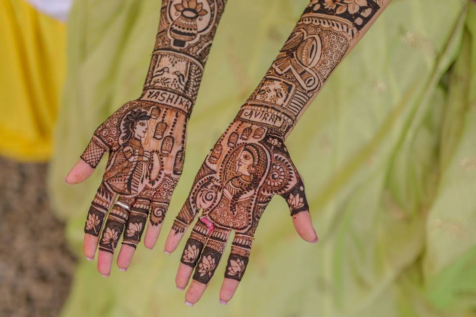 Bride's mehendi