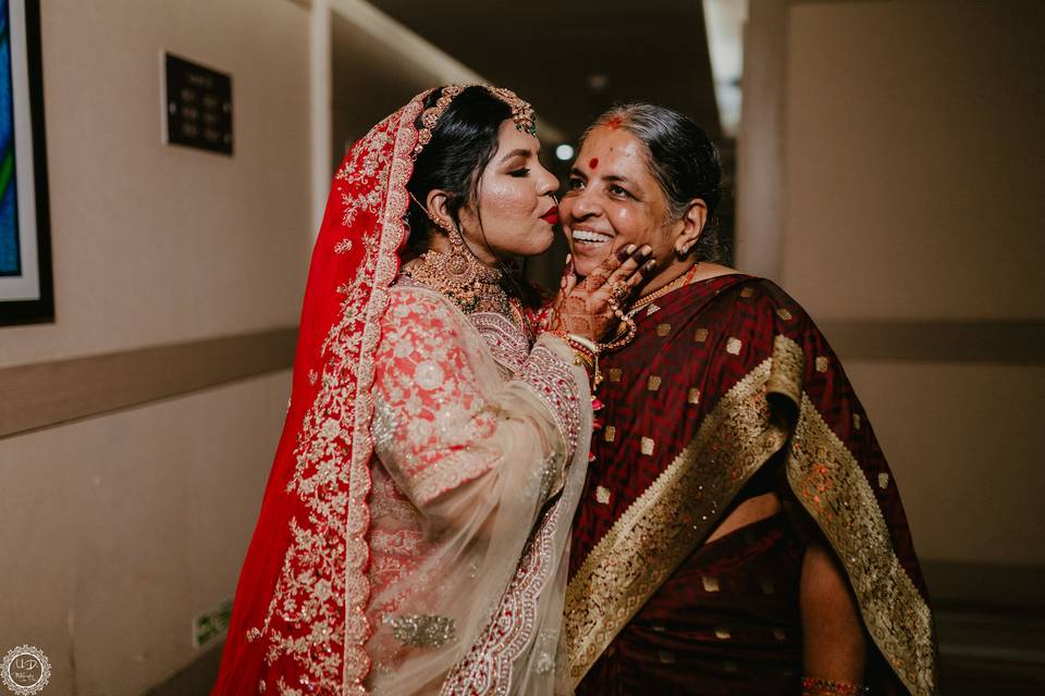 Bride and mother