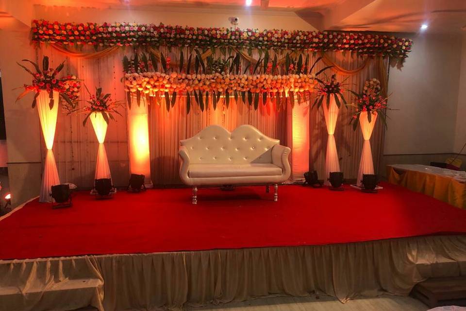 Stage in banquet hall
