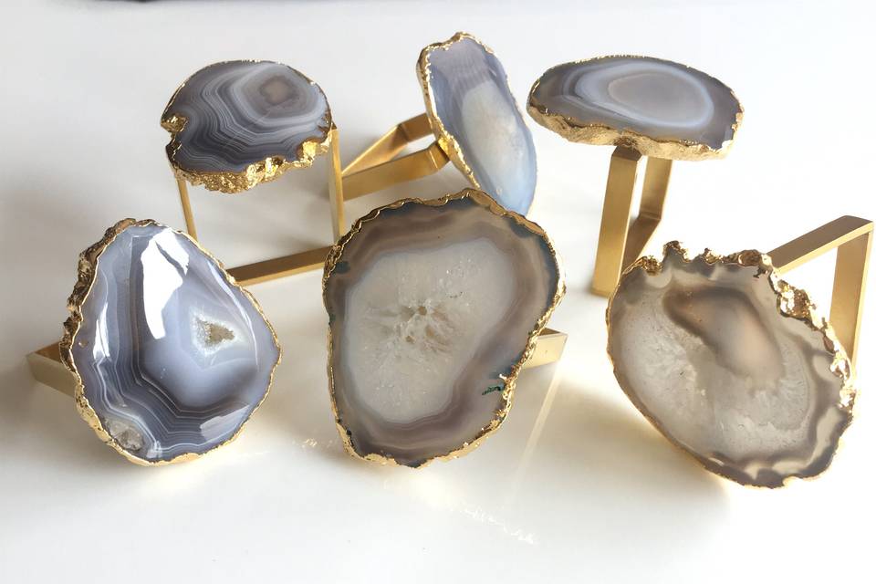 Agate Napkin Rings