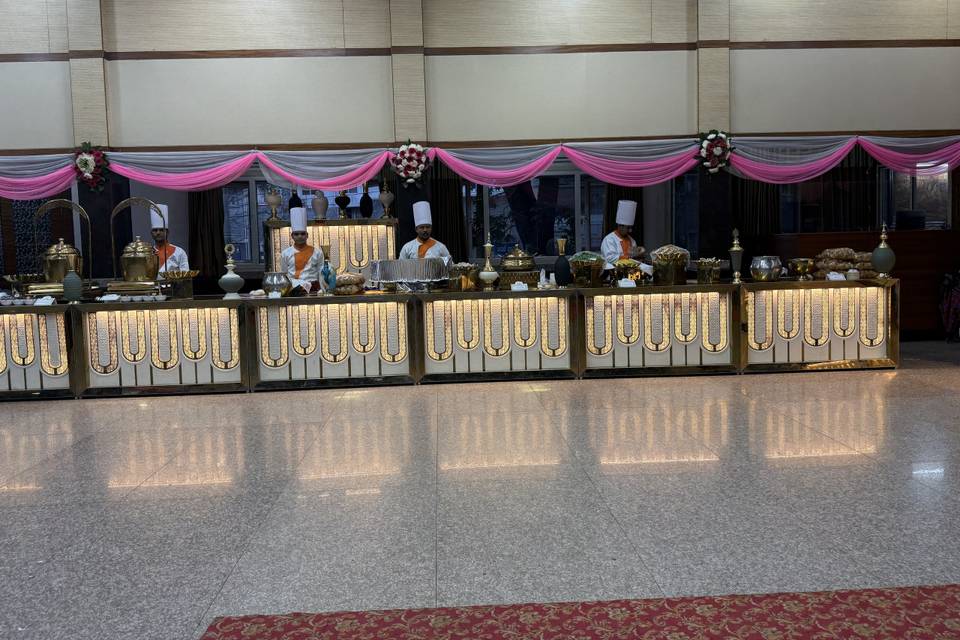 Catering setup