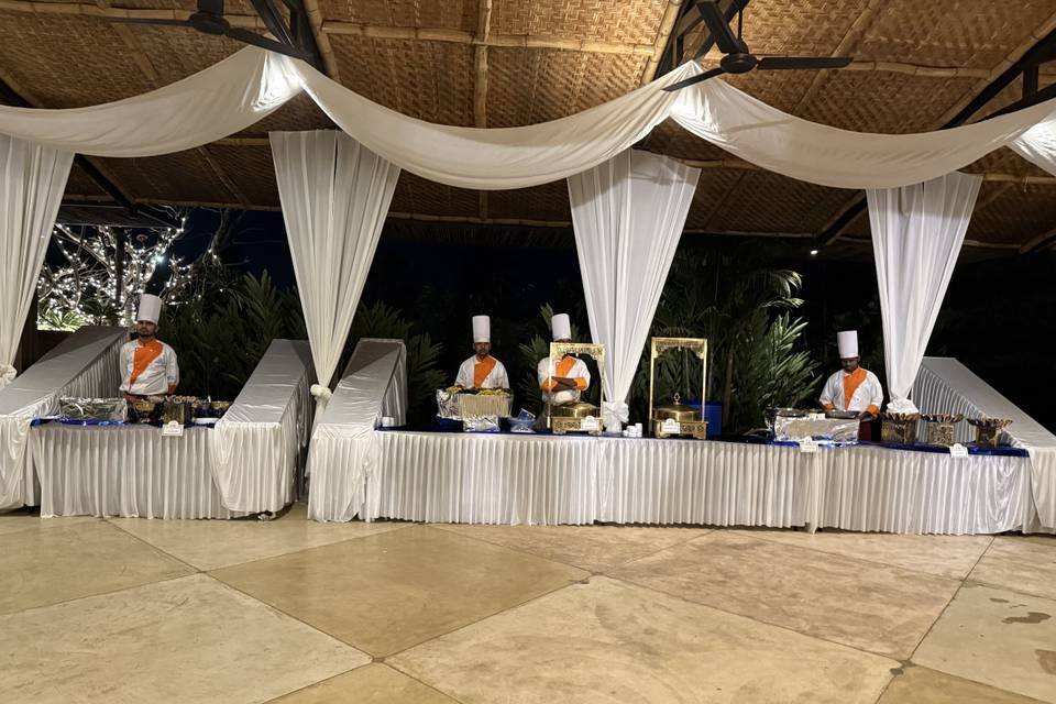 Catering setup