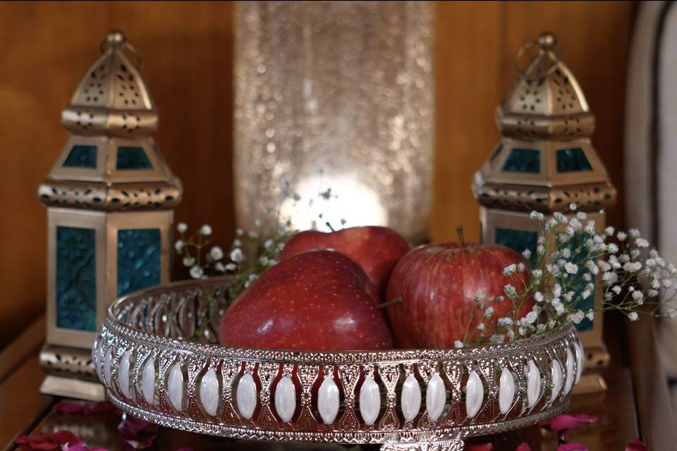 Āvaas German Silver Fruit Tray