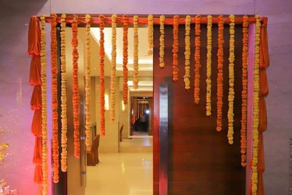 Haldi entrance decor